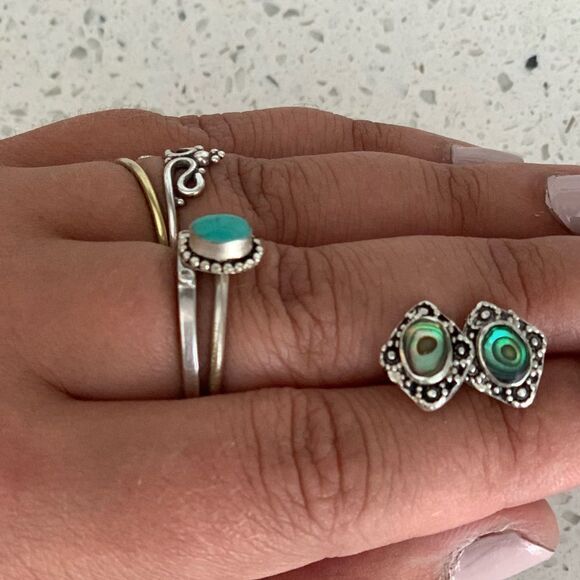 Abalone studs  - Picture 1 of 3